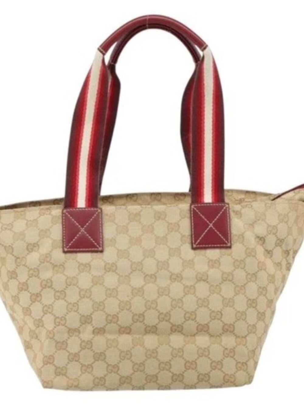 GUCCI GG Canvas Tote Bag Beige 131230 Auth SW2064 - Picture 2 of 16